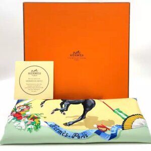 Authentic Hermes PLAZA DE TOROS Bullring Scarf